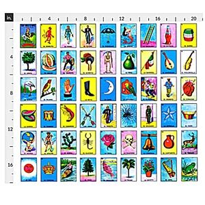 Mexican Bingo Fat Quarter Fabric